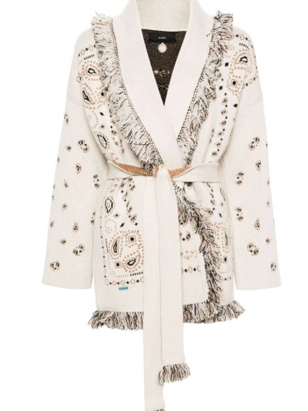 Affordable frayed paisley-jacquard Women cardigan Alanui 0725